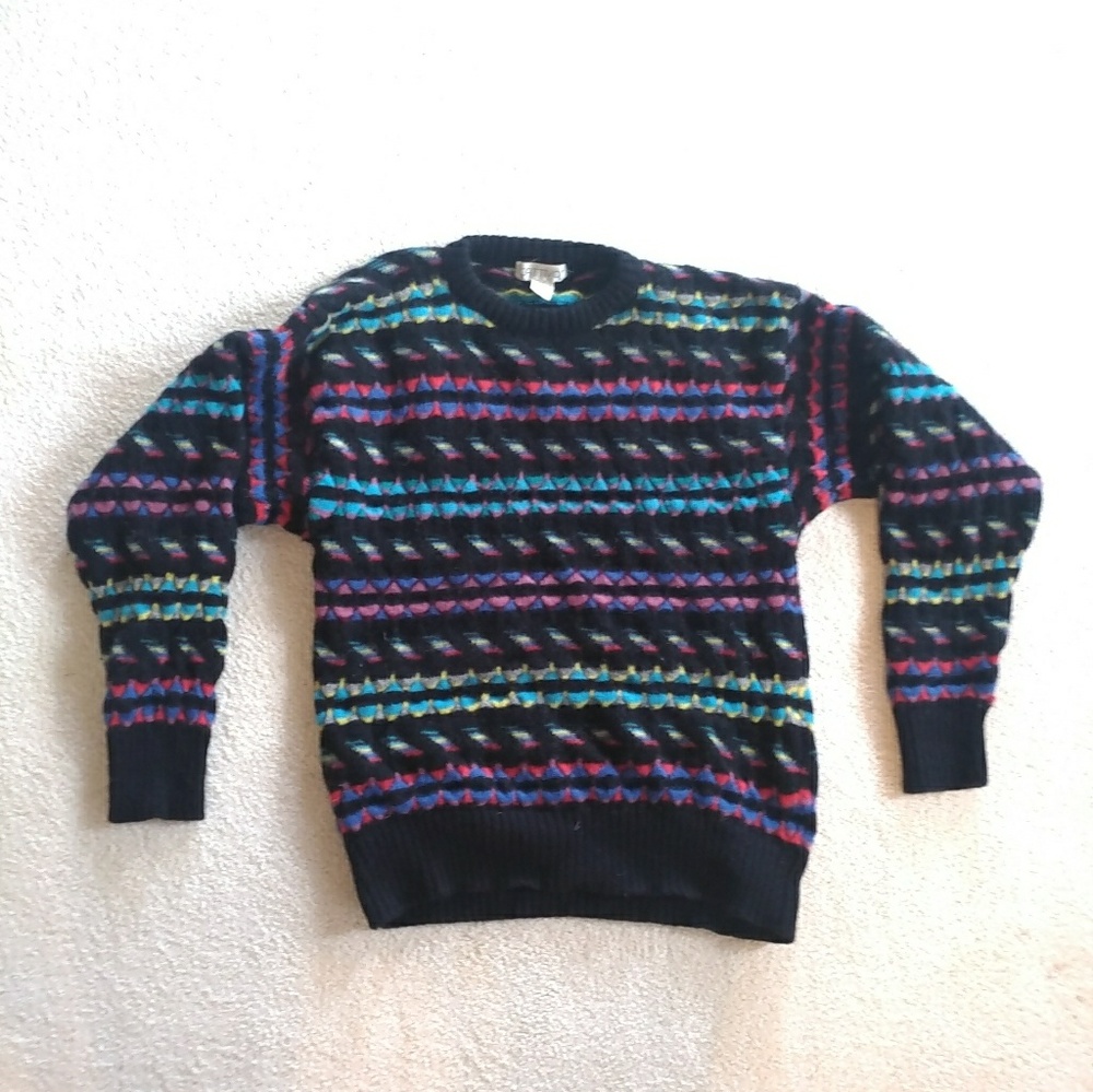 Cattivo pure wool vintage 80s Sweater Black